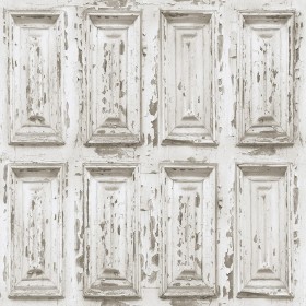 PAPEL PINTADO Cuarterones decapados beige