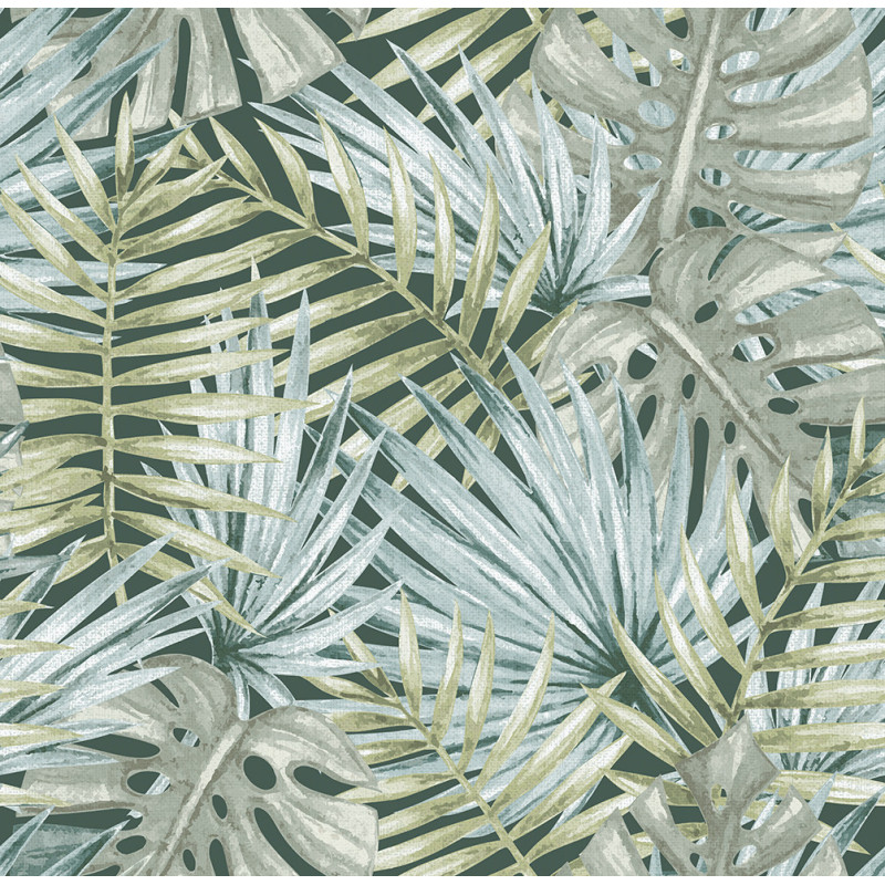 PAPEL P. 3 METROS AUTOADHESIVO. FAN PALM VERDE