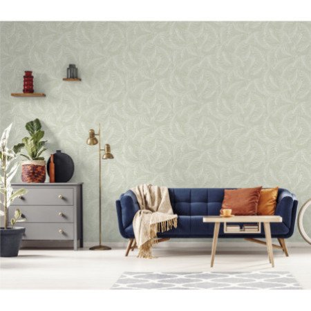 PAPEL P. 3 METROS AUTOADHESIVO. PALMS VERDE