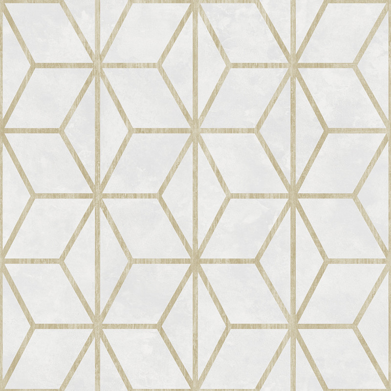 PAPEL P. 3 METROS AUTOADHESIVO. LATTICE BLANCO/BEIGE
