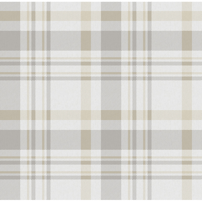 PAPEL P. 3 METROS AUTOADHESIVO. PLAID GRIS/BEIGE
