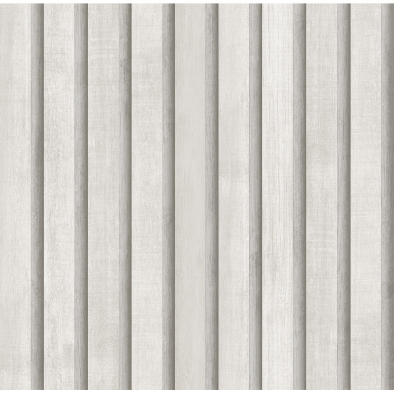 PAPEL PINTADO TEXTURA IMPRESA SLAT WALL BLANCO BLANCO