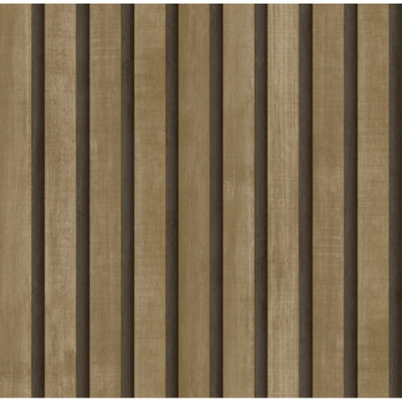 PAPEL PINTADO TEXTURA IMPRESA SLAT WALL MARRON, NEGRO MARRON, NEGRO