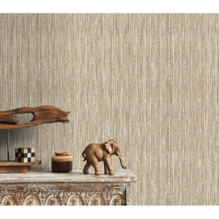 PAPEL PINTADO TEXTURA IMPRESA BAMBOO MADERA, BEIGE MADERA, BEIGE