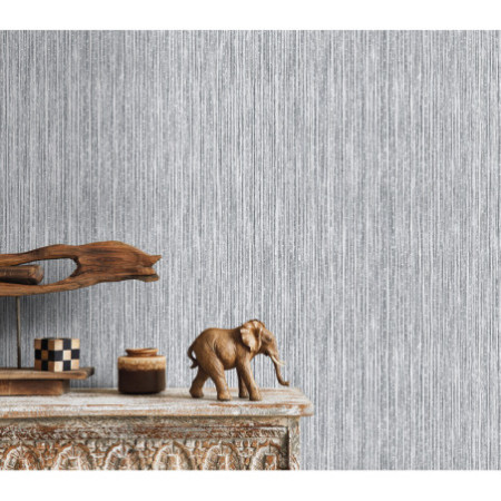 PAPEL PINTADO TEXTURA IMPRESA BAMBOO GRIS AZULADO GRIS AZULADO