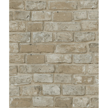 PAPEL PINTADO TEXTURA IMPRESA BRICKWALL BEIGE BEIGE