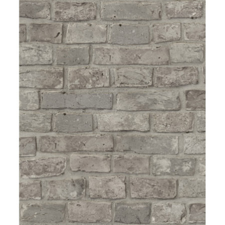 PAPEL PINTADO TEXTURA IMPRESA BRICKWALL GRIS OSCURO GRIS OSCURO
