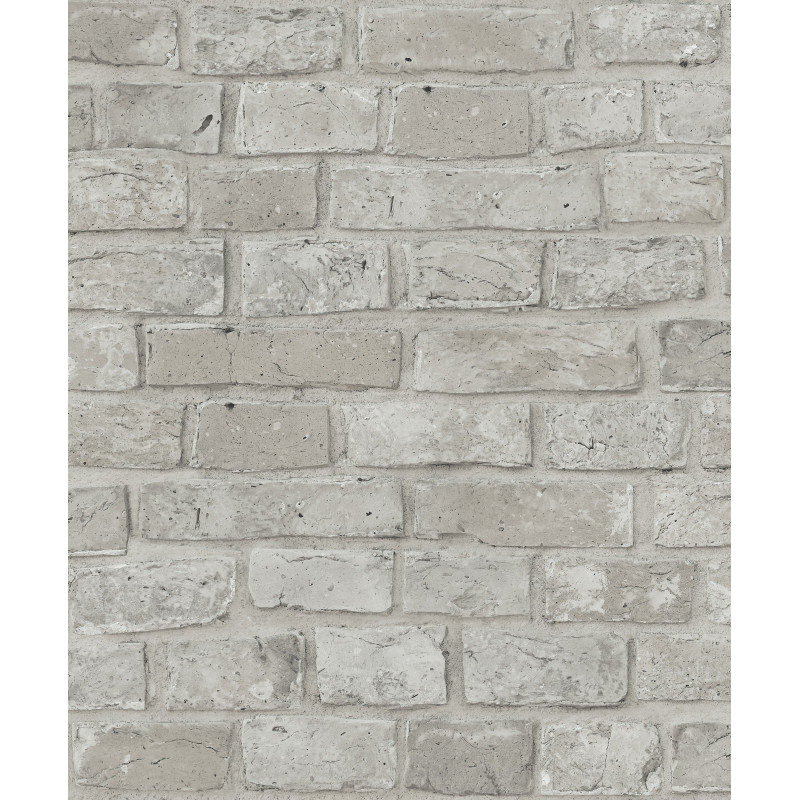 PAPEL PINTADO TEXTURA IMPRESA BRICKWALL GRIS C√ÅLIDO GRIS CÁLIDO