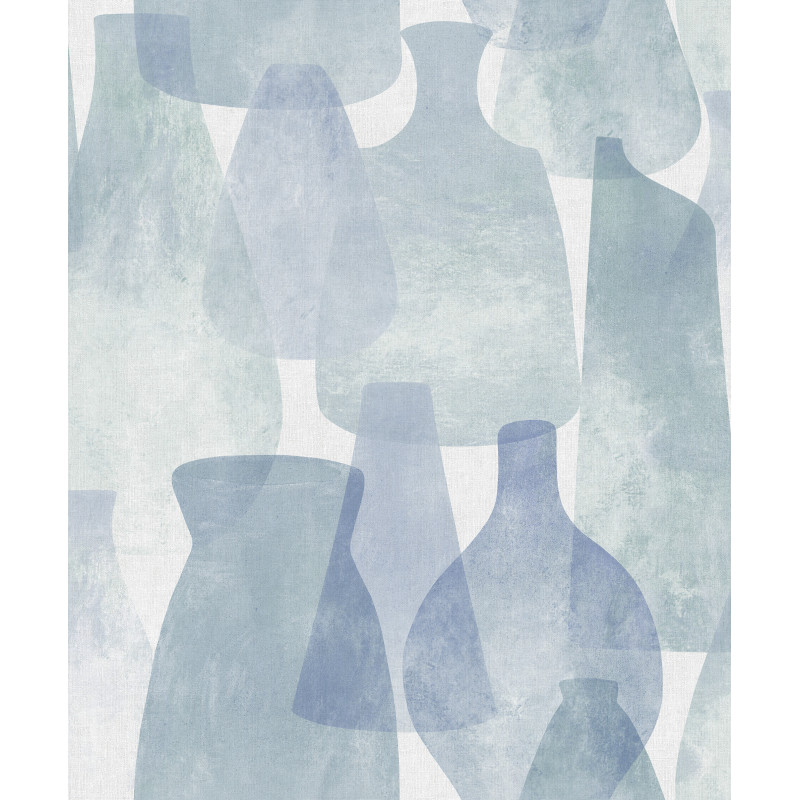 PAPEL PINTADO POTTERY AZUL AZUL