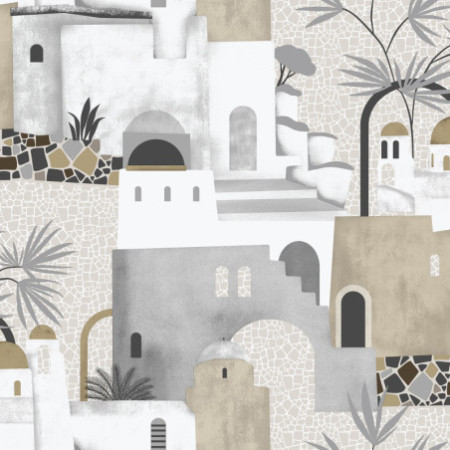 PAPEL PINTADO MEDITERRANEAN BEIGE BEIGE
