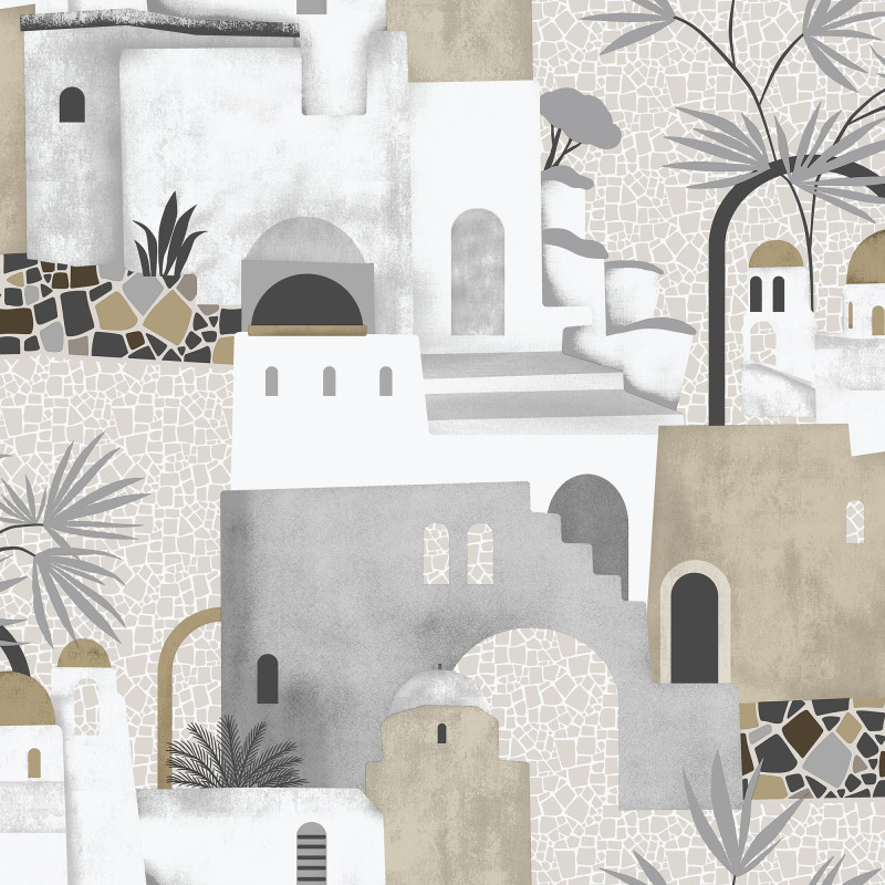 PAPEL PINTADO MEDITERRANEAN BEIGE BEIGE