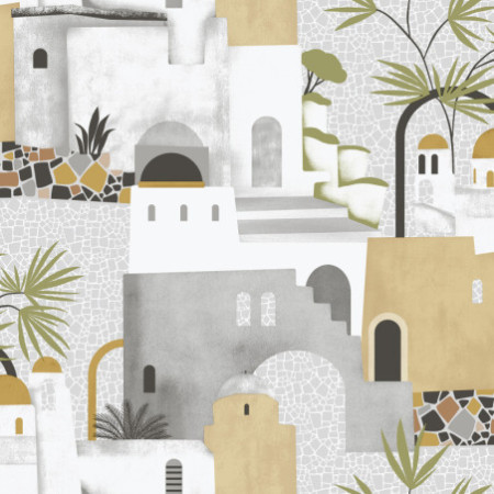 PAPEL PINTADO MEDITERRANEAN OCRE OCRE