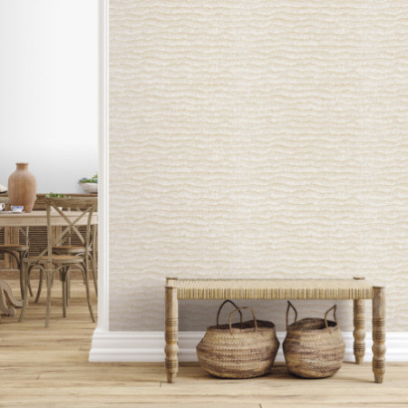 PAPEL PINTADO TEXTURA IMPRESA STRATA OCRE OCRE