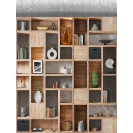 MURAL MURAL  WOOD SHELVING BLANCO BLANCO
