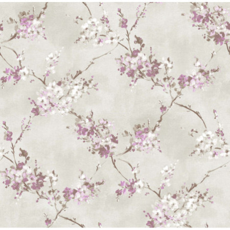 Ramage gris, rosa