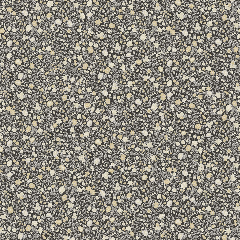 Botanical negro, amarillo
