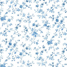 PAPEL PINTADO Flor pequeña Azul
